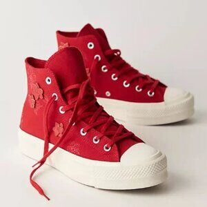Chuck Taylor All Star Lift Floral High Top Sneakers size 6 (fit 6.5)